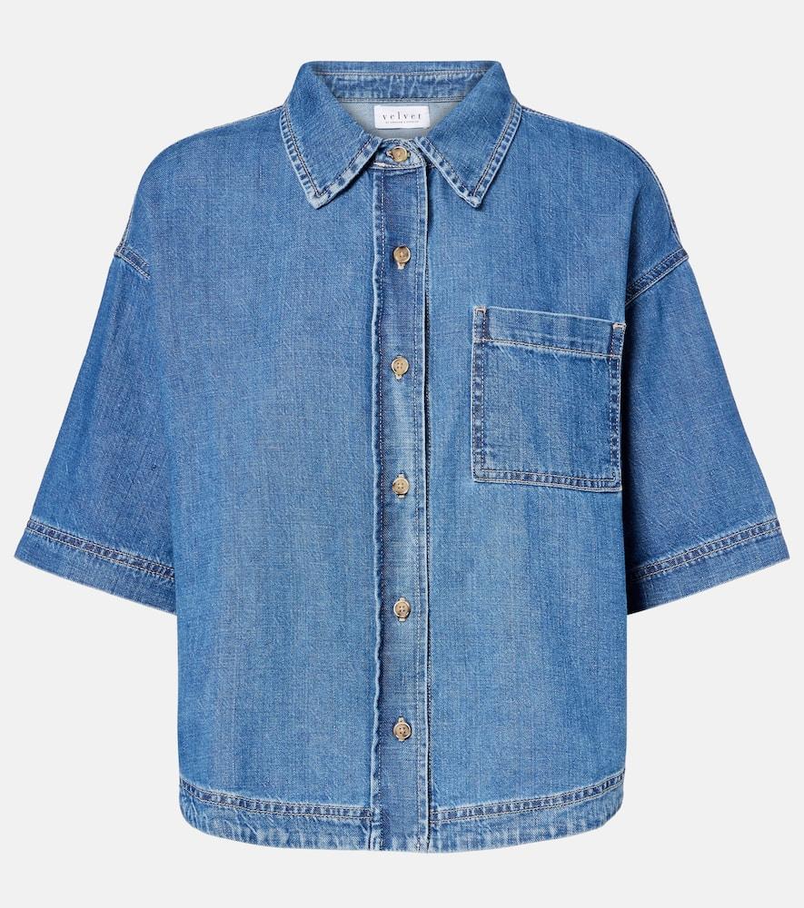 velvet kaddy denim shirt