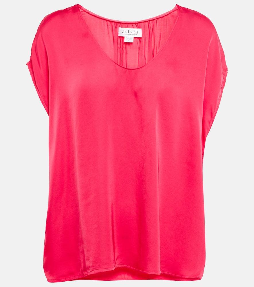 velvet kali satin top