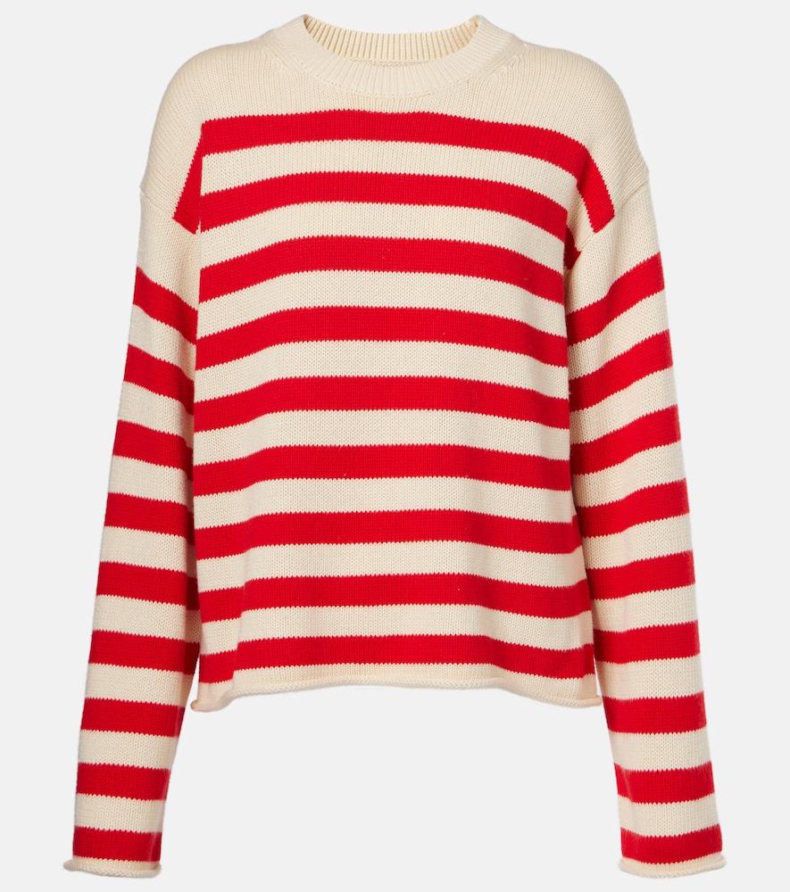 velvet lex striped cotton and cashmere sweater