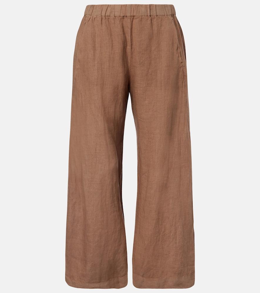 velvet lola linen straight pants