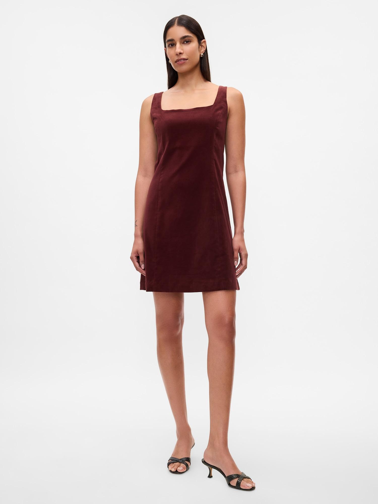 velvet mini dress