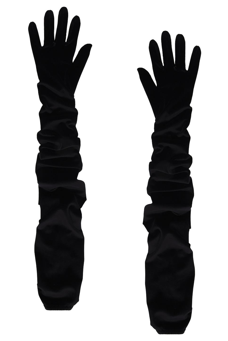 velvet opera gloves
