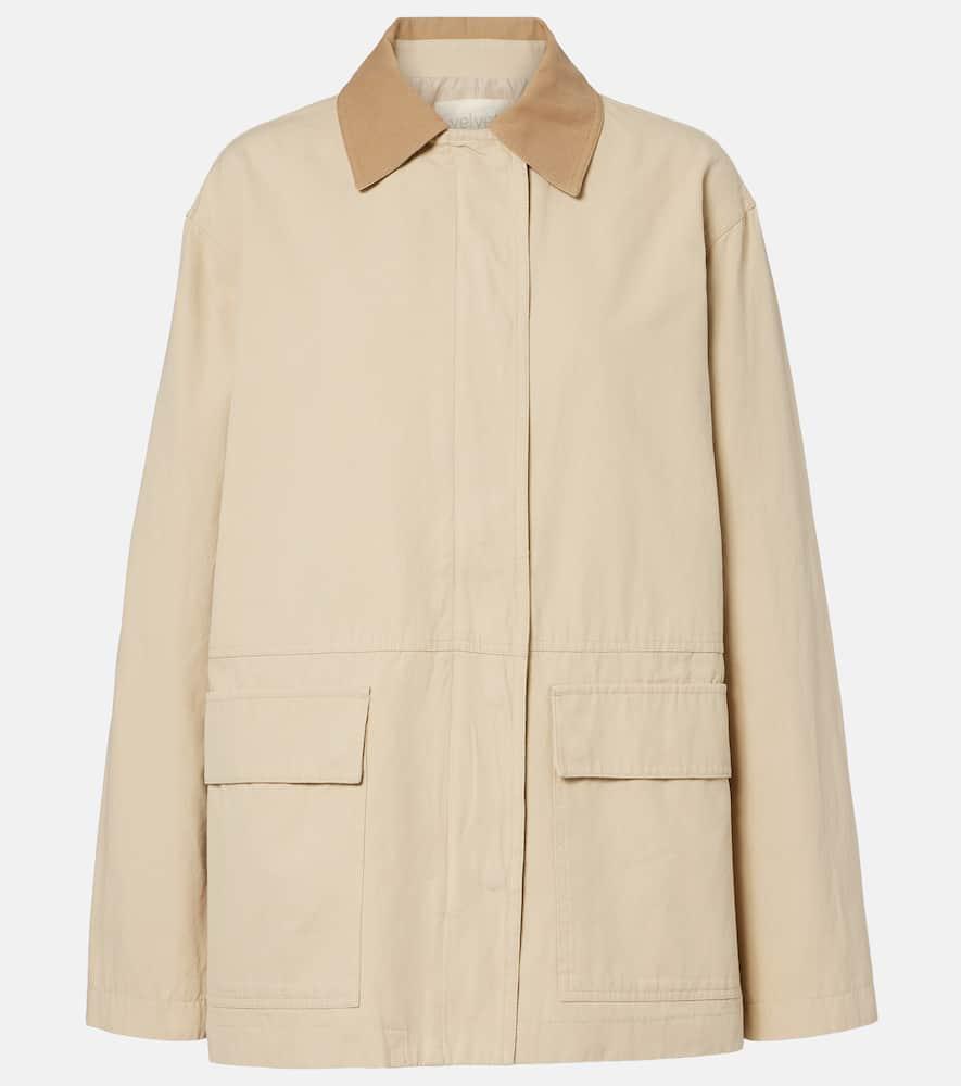 velvet rosa cotton gabardine jacket