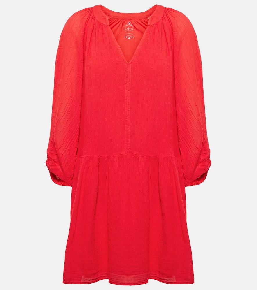 velvet sloan cotton minidress