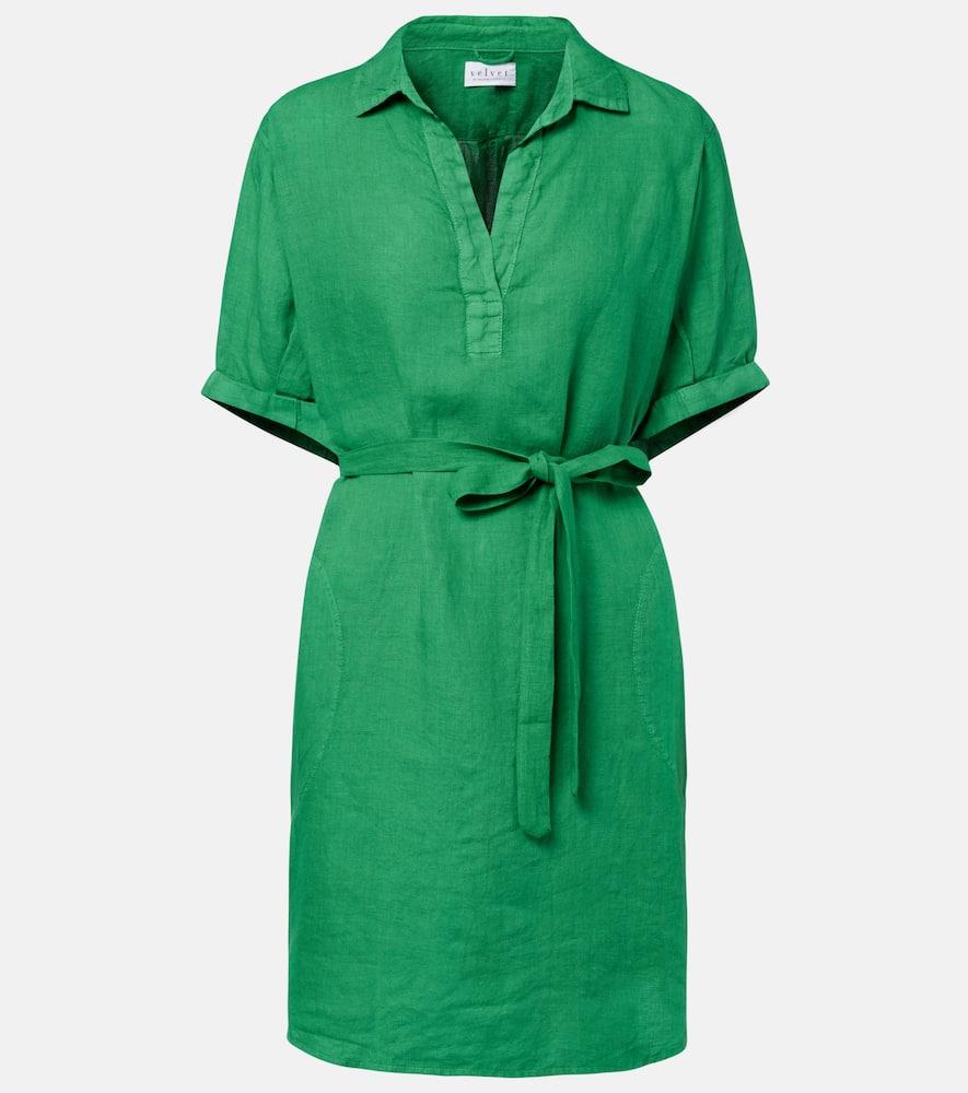 velvet stella linen minidress