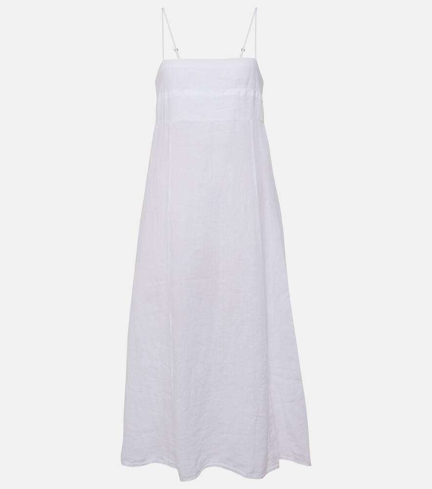 velvet stephie linen midi dress