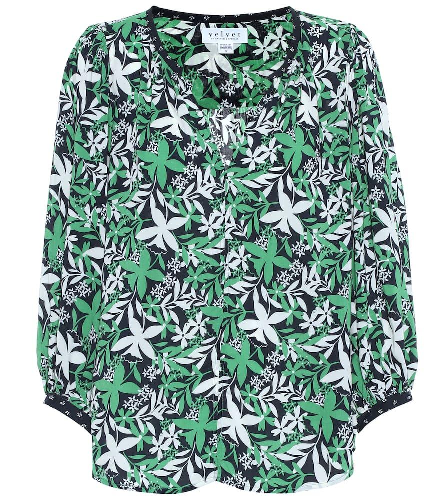 velvet sterling floral blouse