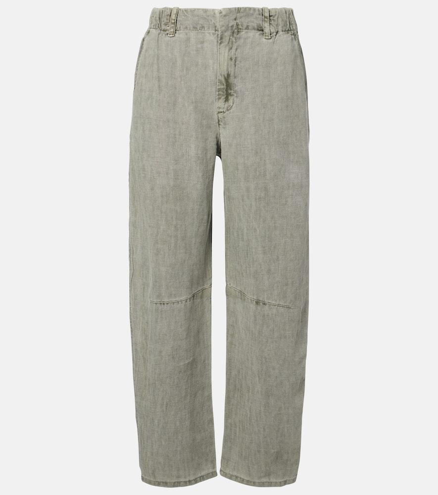 velvet taylor linen straight pants