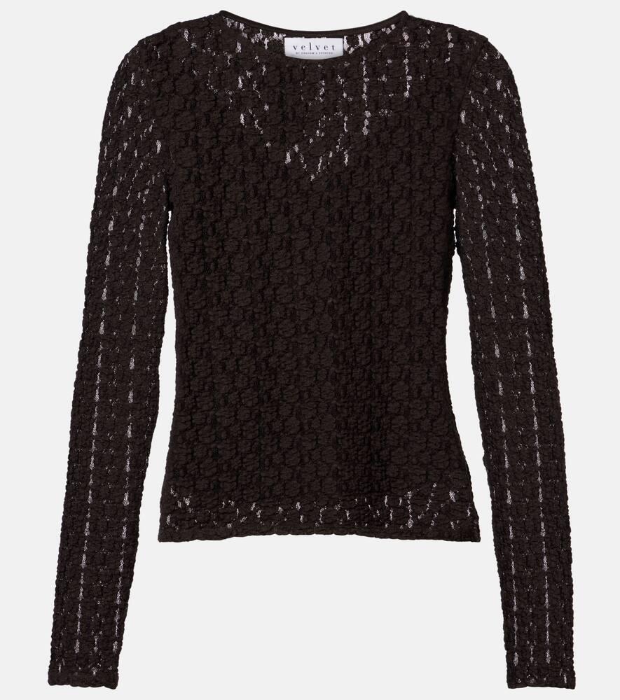 velvet tori lace top