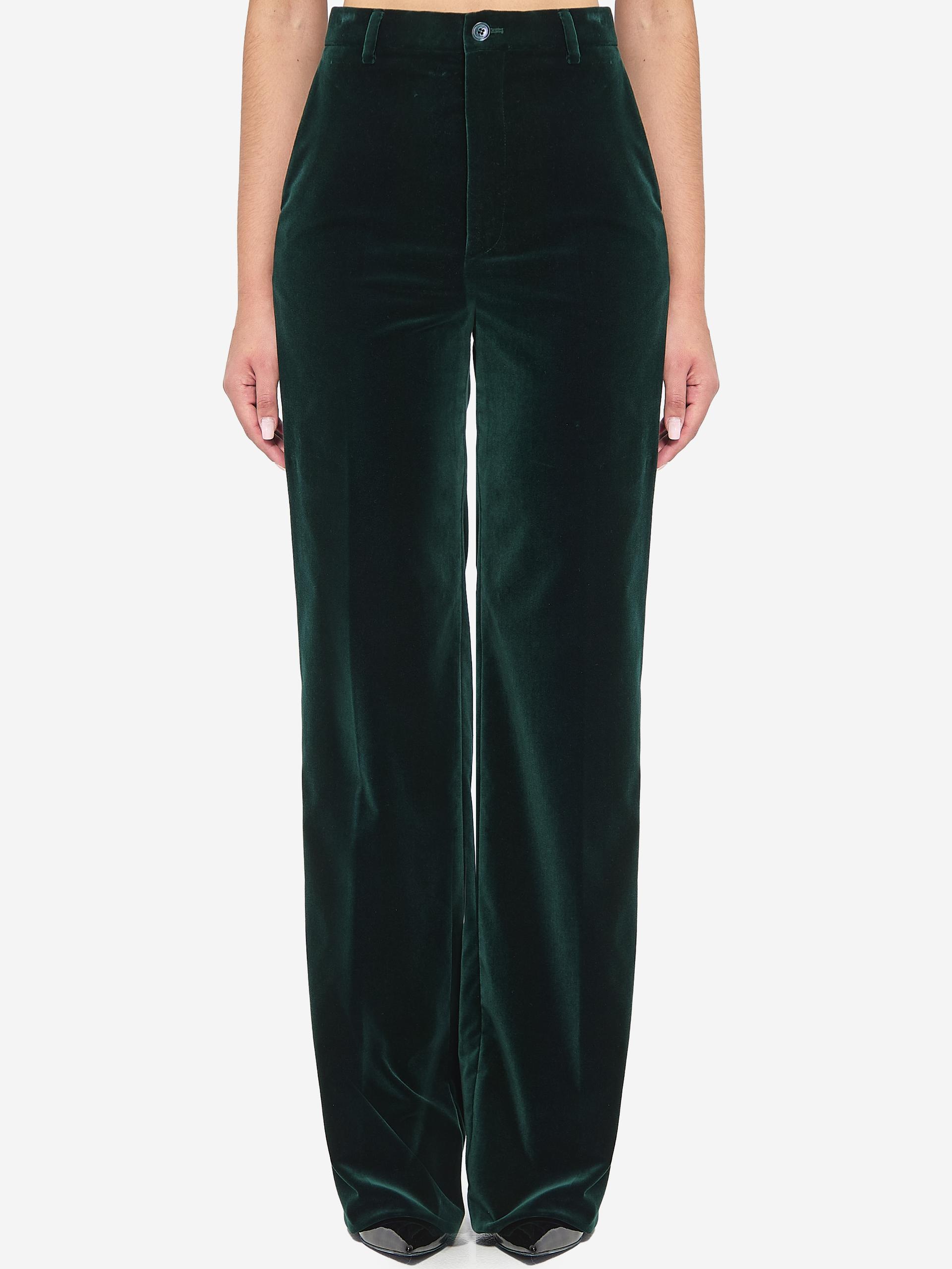 velvet trousers