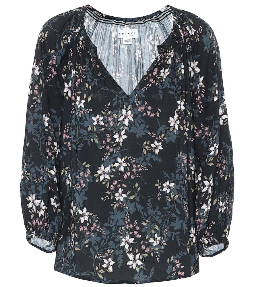 velvet valeria floral blouse