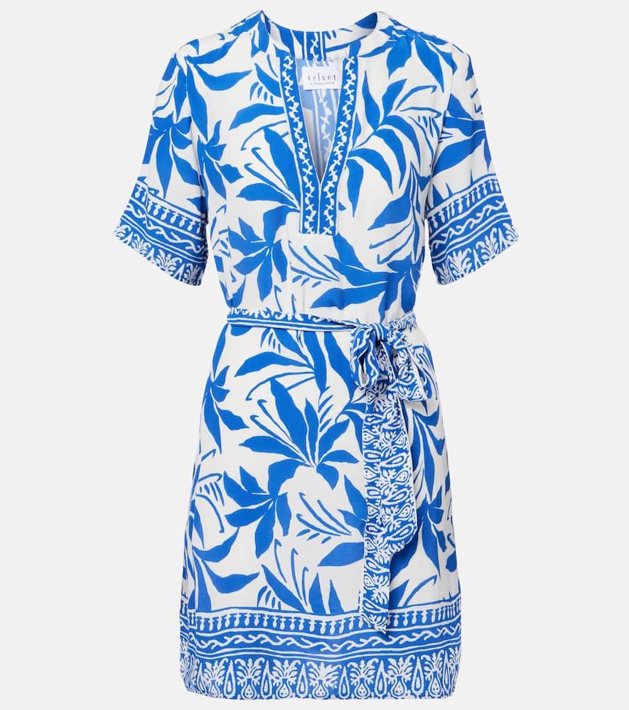 velvet vanessa printed shirt dress