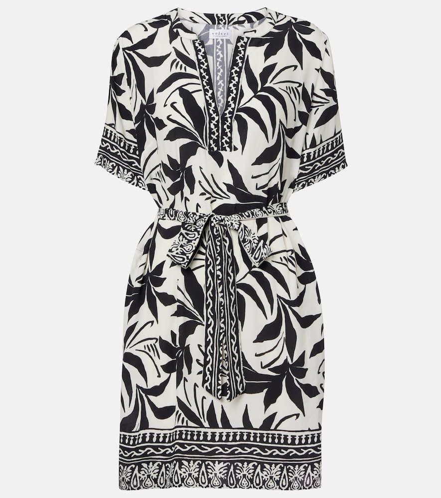 velvet vanessa printed shirt dress