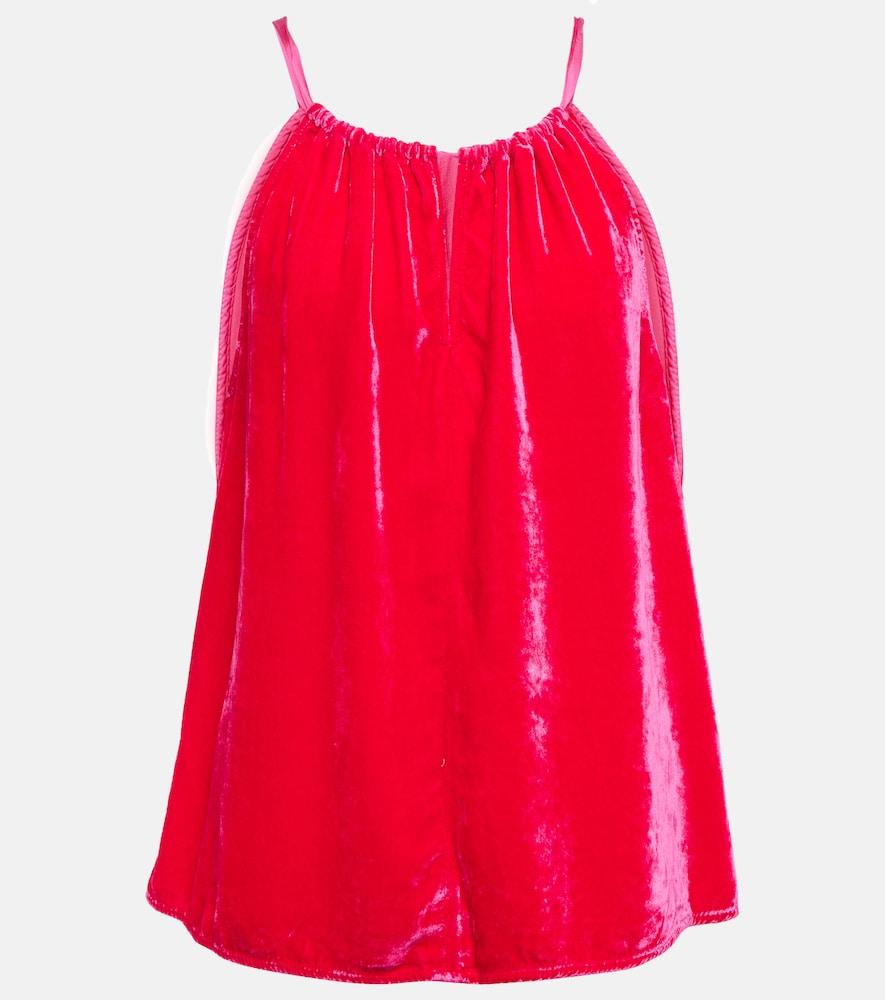 velvet velvet halter