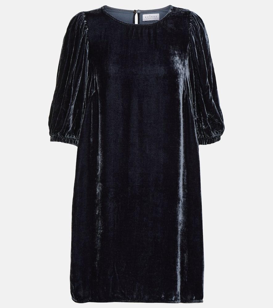 velvet velvet minidress