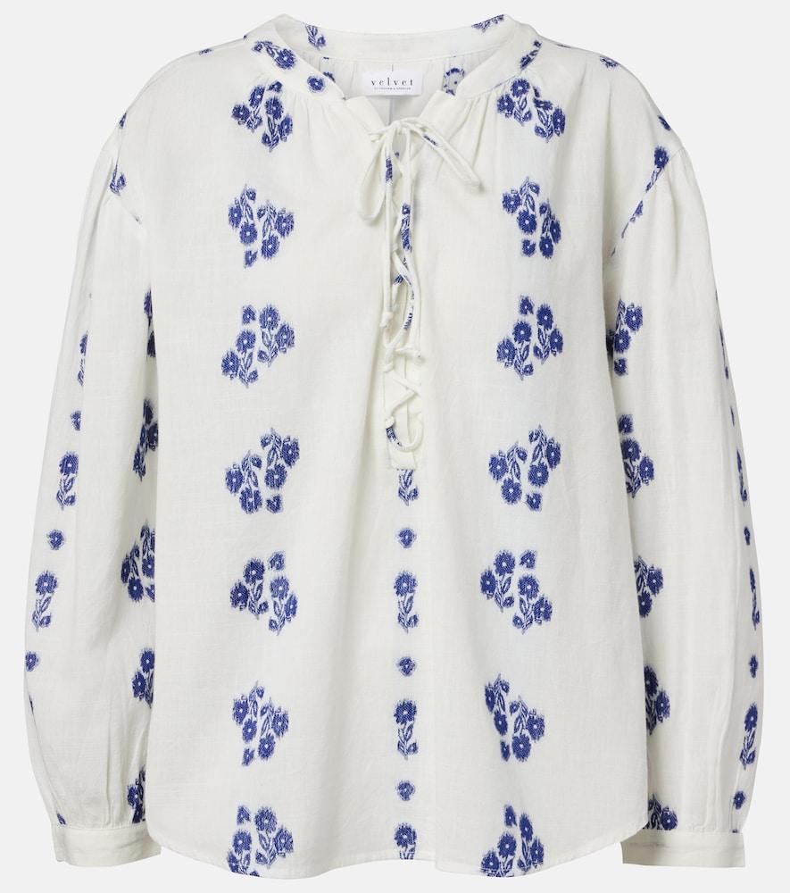 velvet winslet cotton blouse