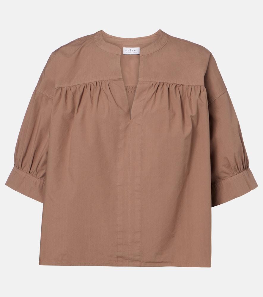 velvet yuna cotton blouse