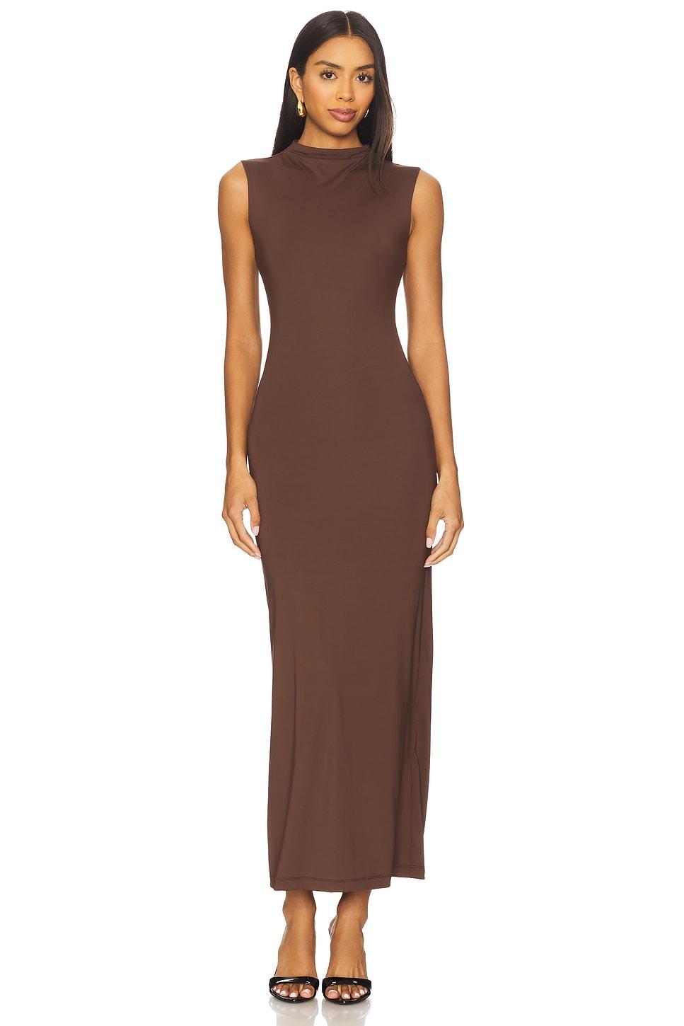 veneda high neck maxi dress