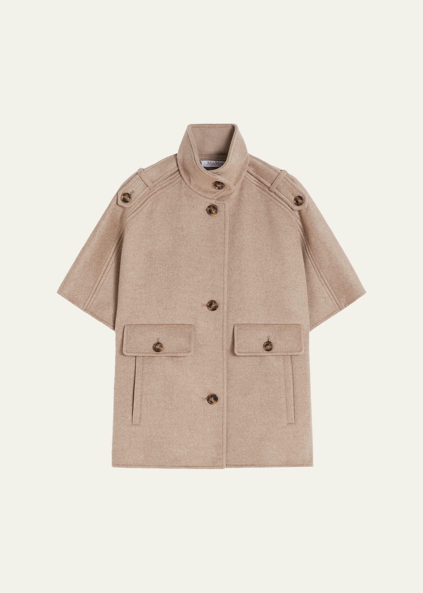 venerepv cashmere short-sleeve cape