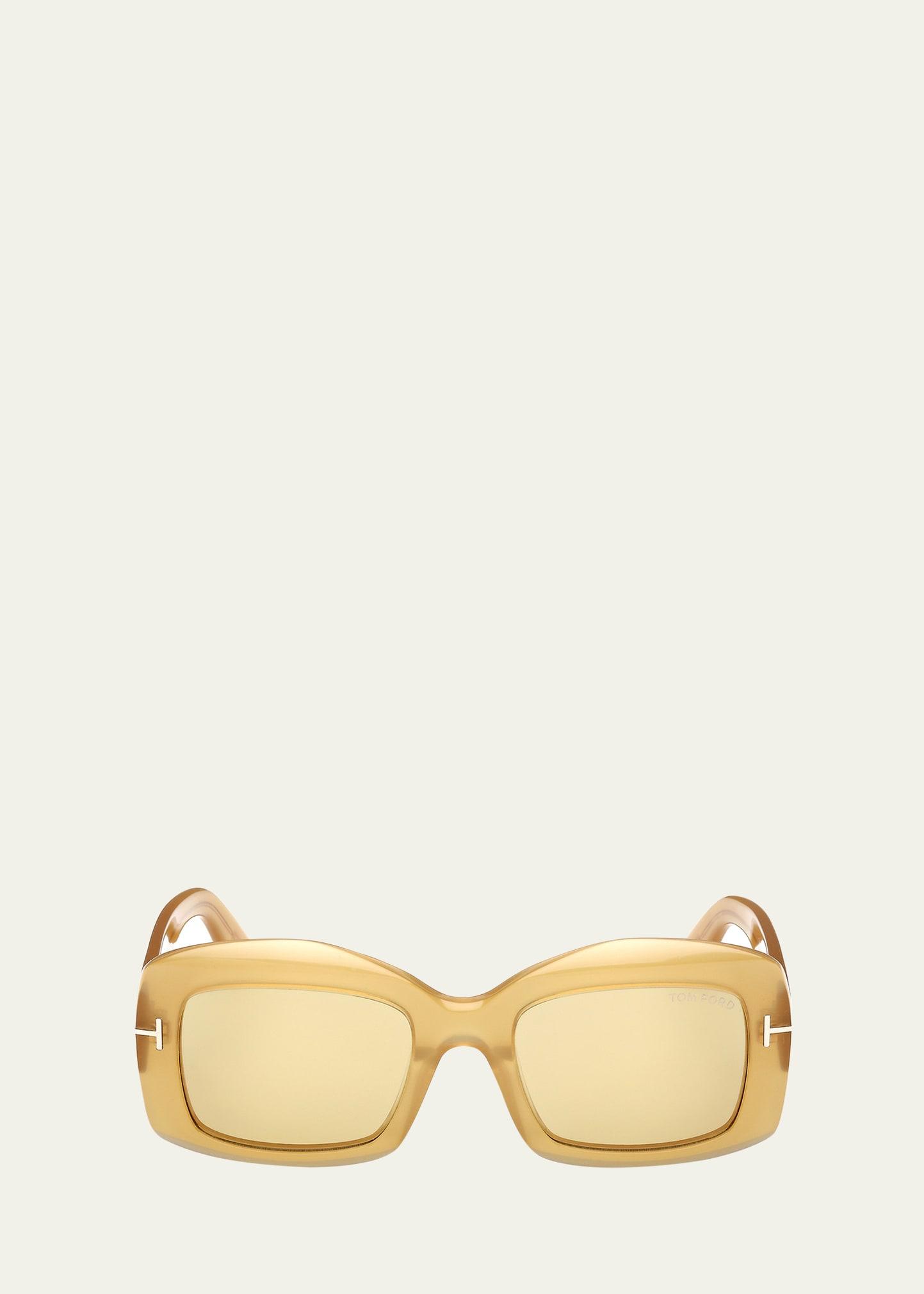 venetia rectangle acetate sunglasses