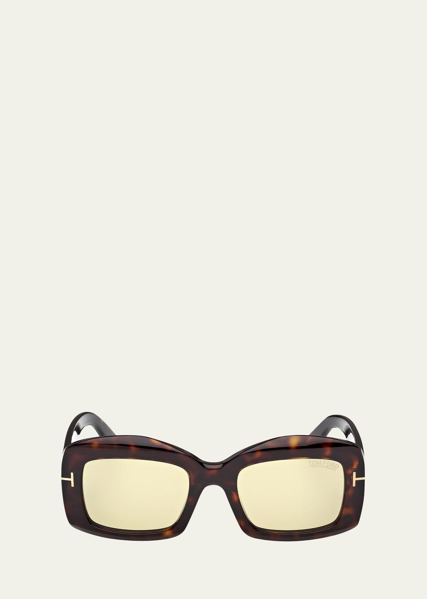 venetia rectangle acetate sunglasses