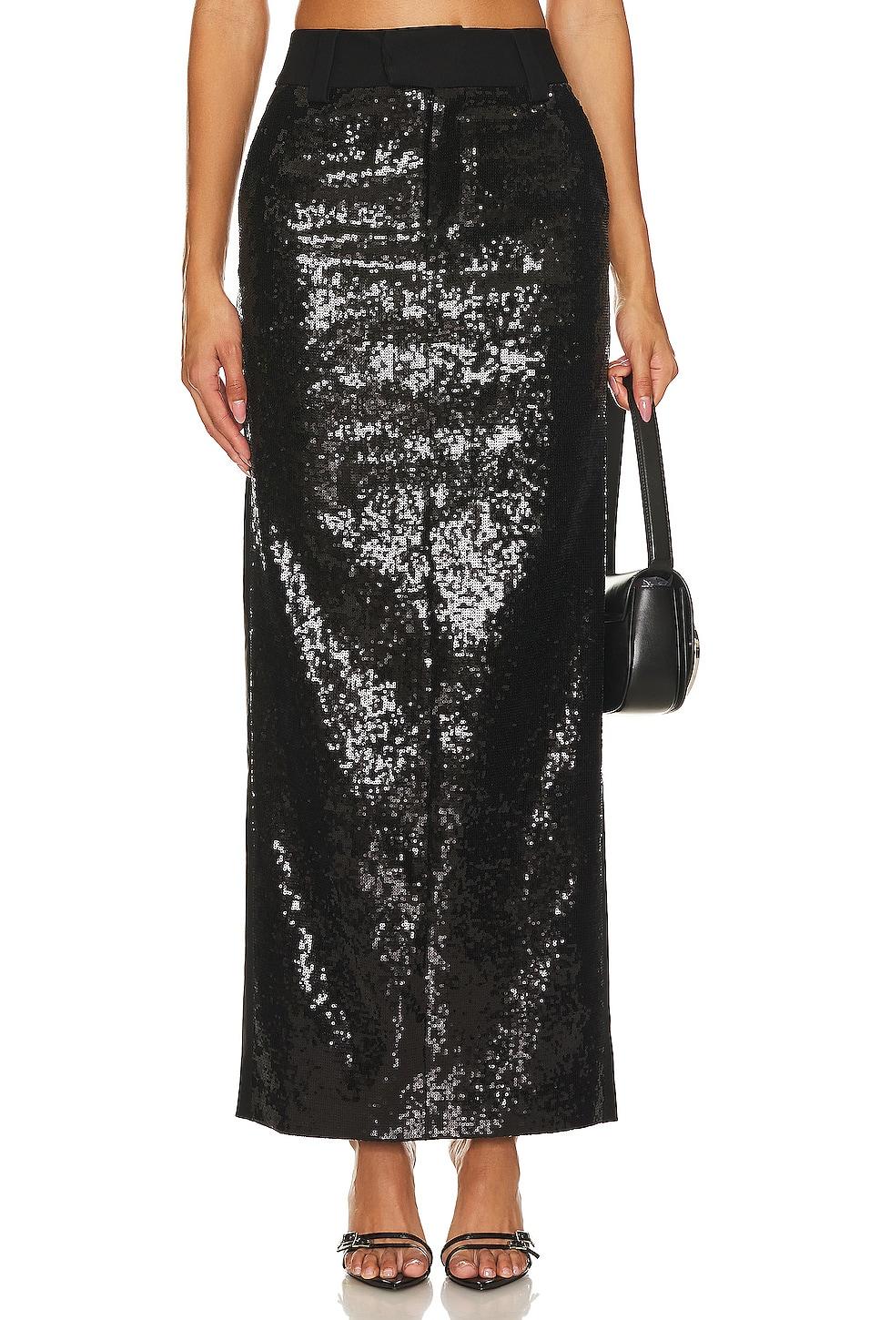 venning sequin maxi skirt
