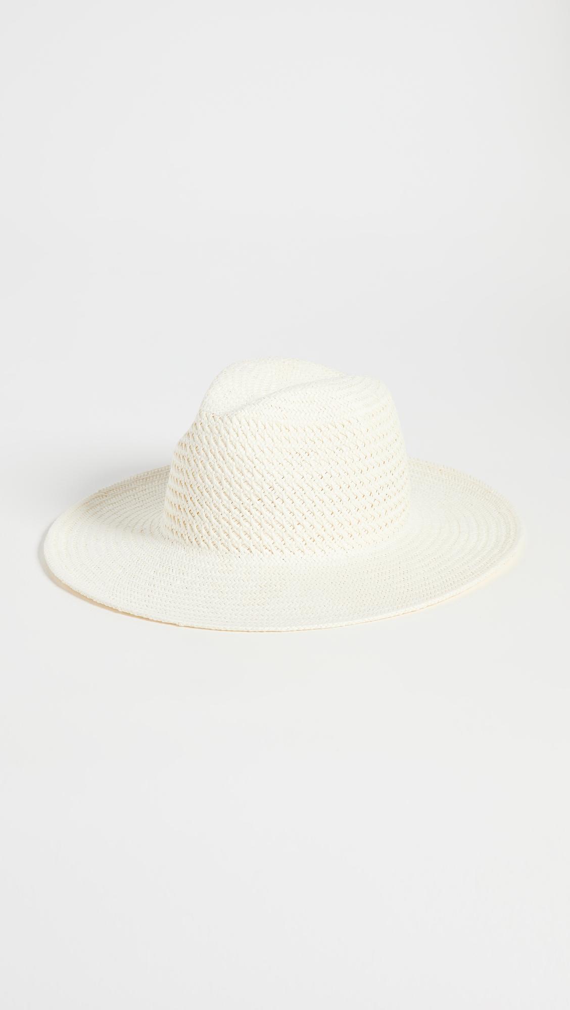 vented luxe packable straw hat