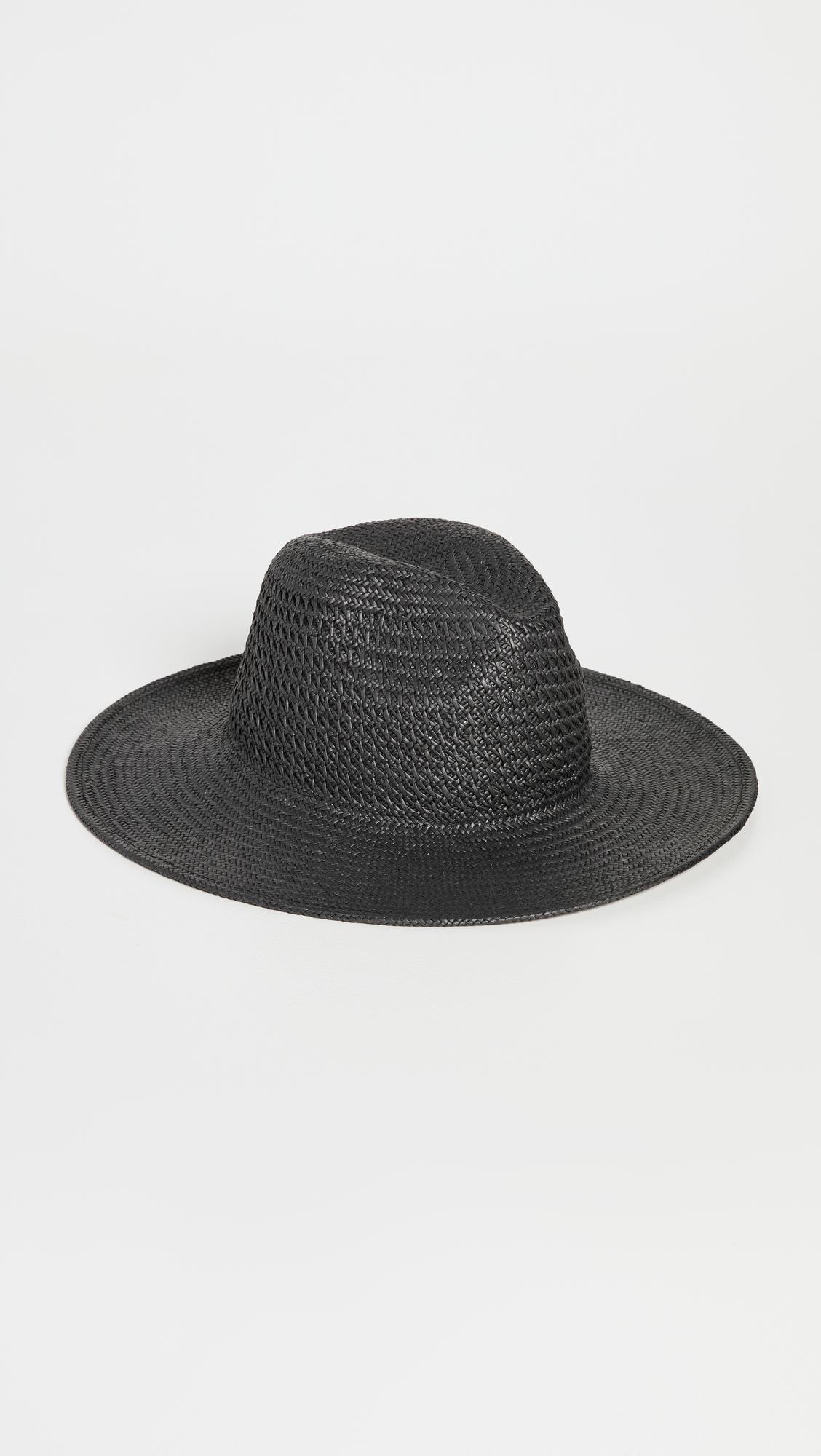 vented luxe packable straw hat
