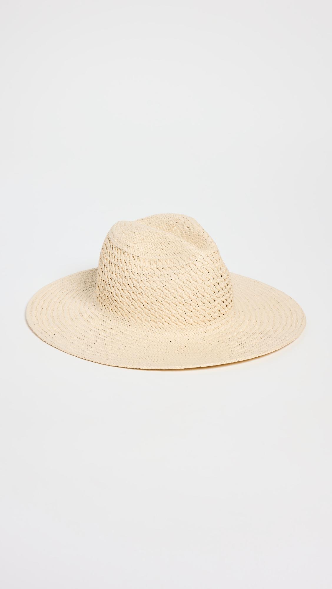 vented luxe packable straw hat
