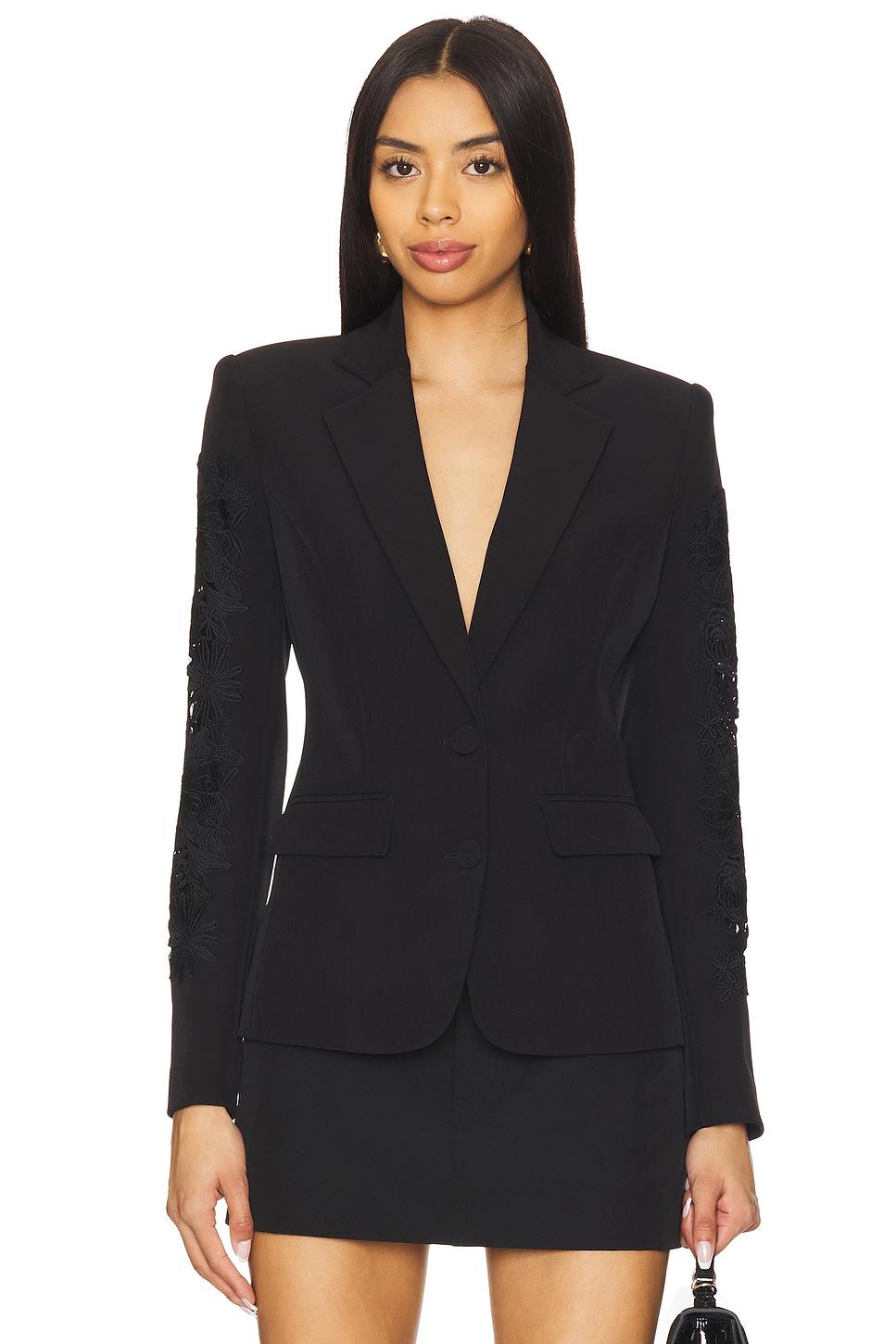 venturi lace combo blazer