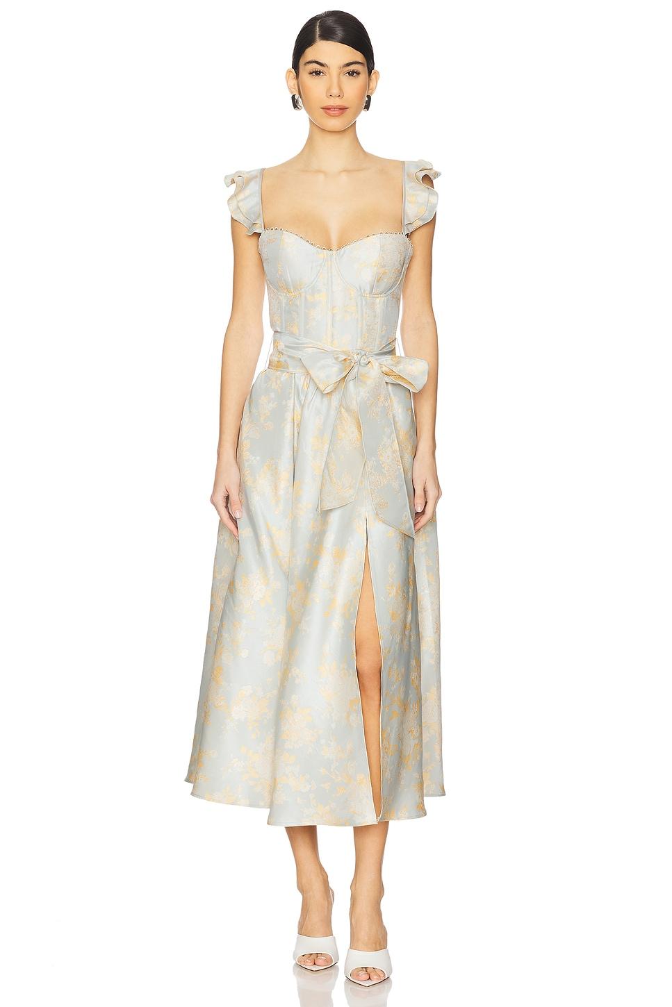 vera corset midi dress