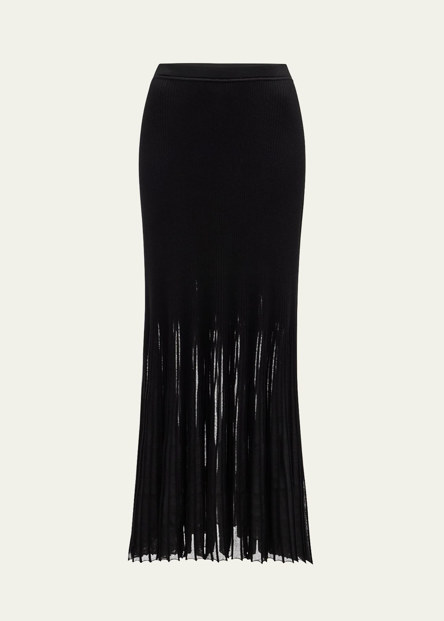 vera pleated maxi skirt