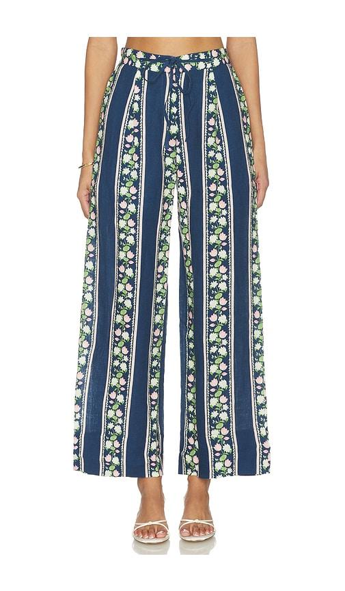 verandah linen lounge pants in navy.