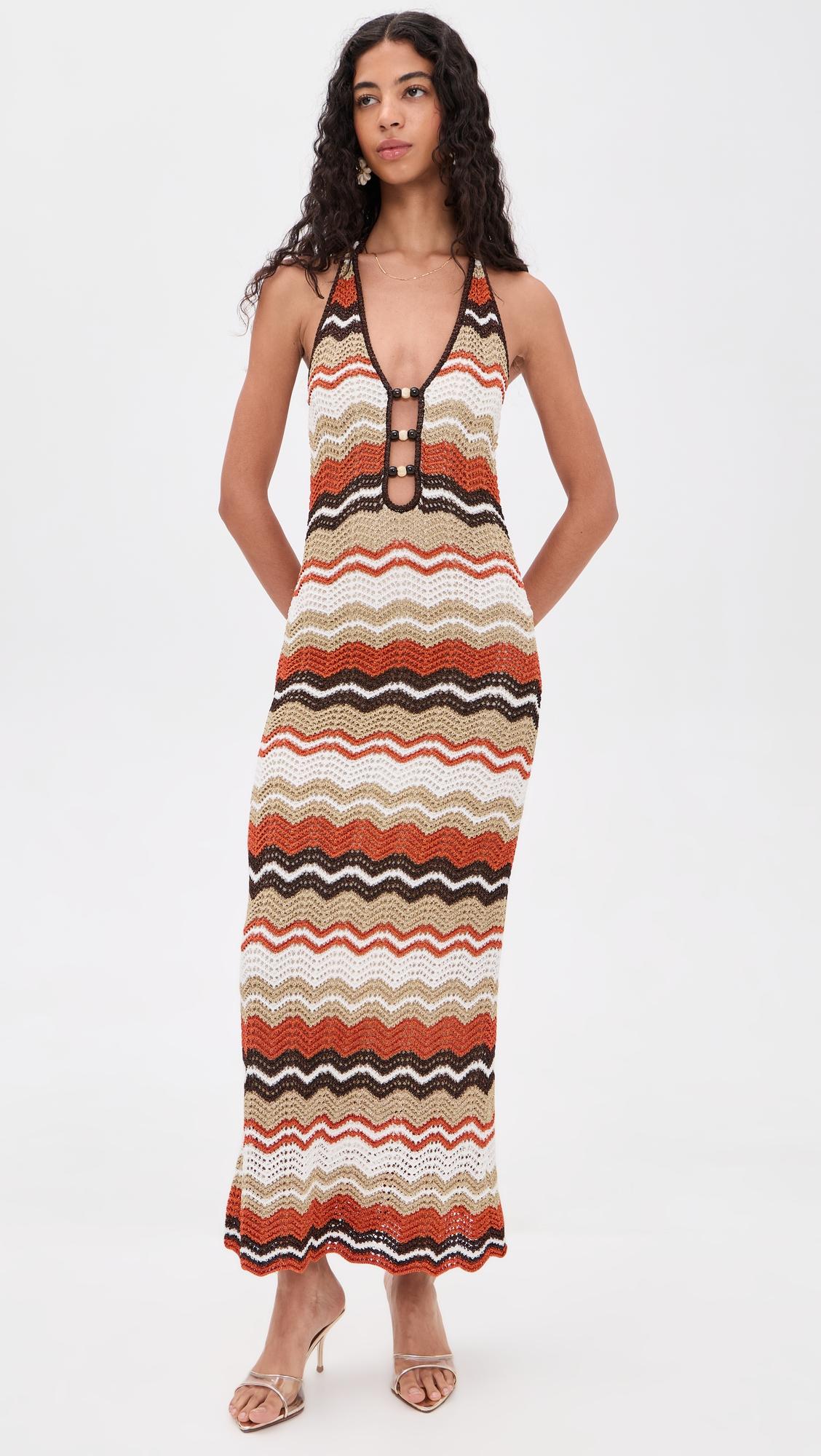 vernanza knit maxi dress
