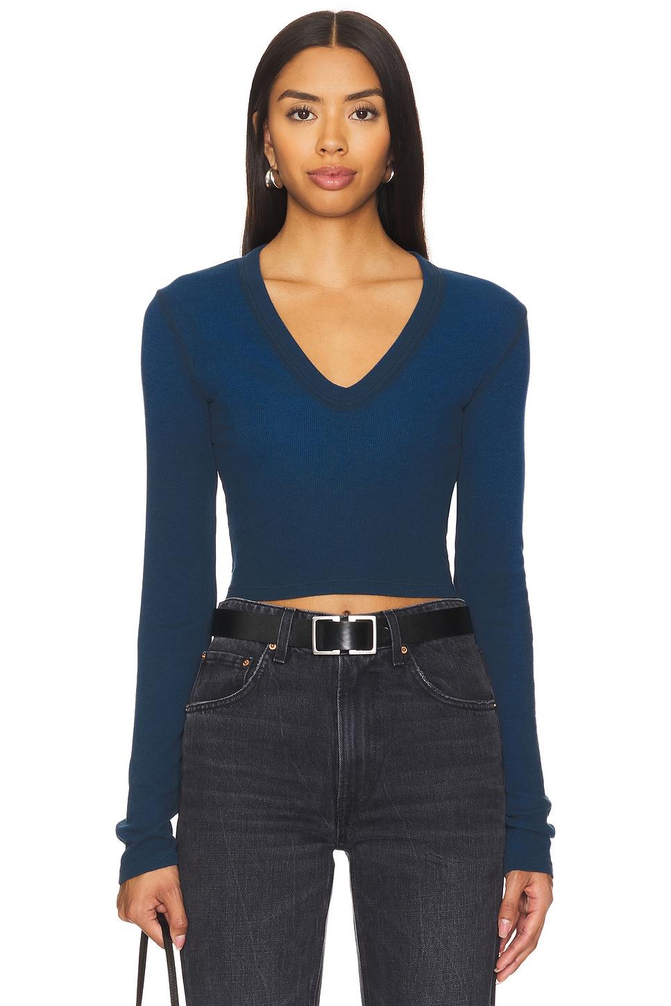verona crop u neck shirt