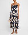 verona floral sleeveless midi dress