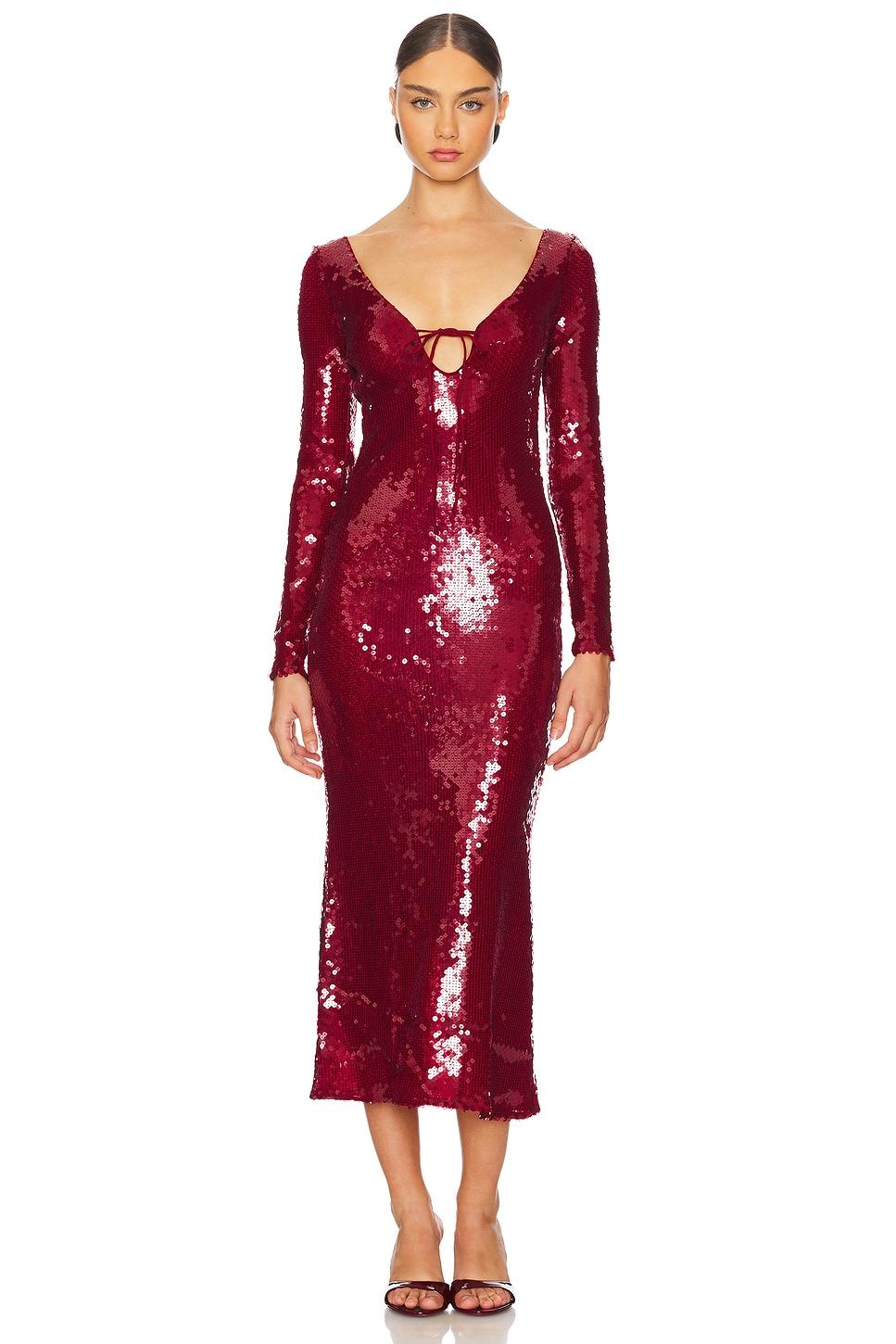 verona sequin maxi dress