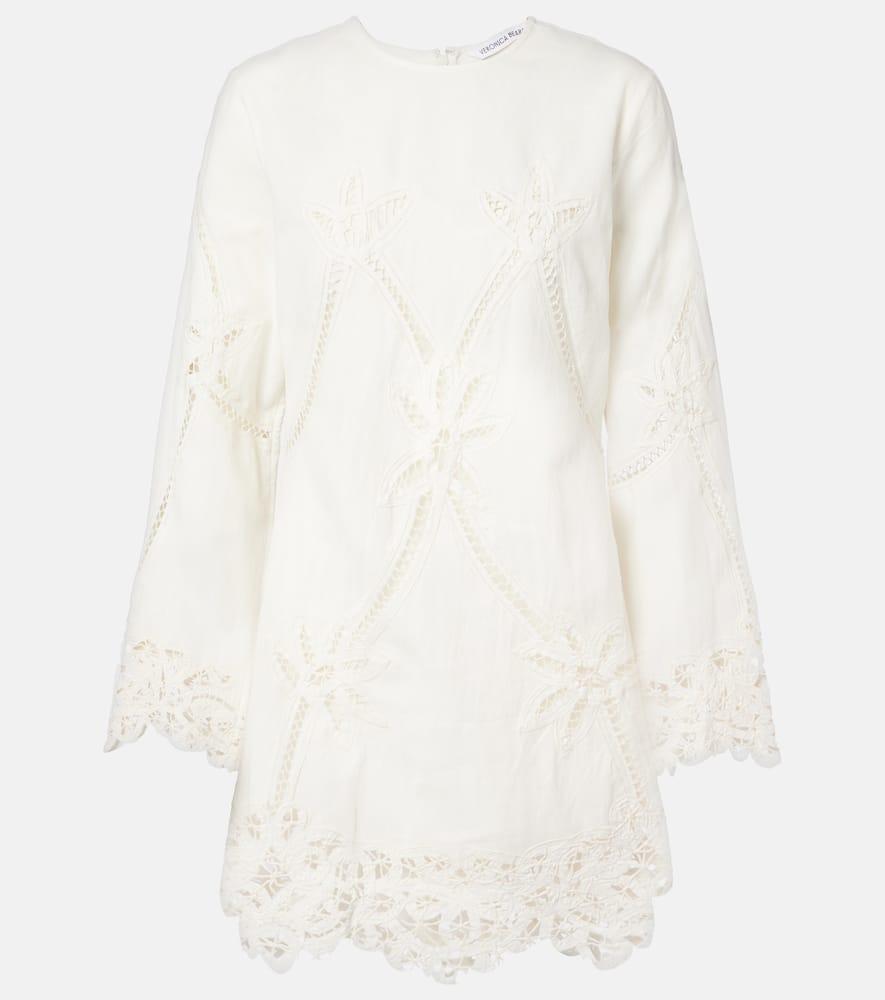 veronica beard amberg cotton and linen minidress