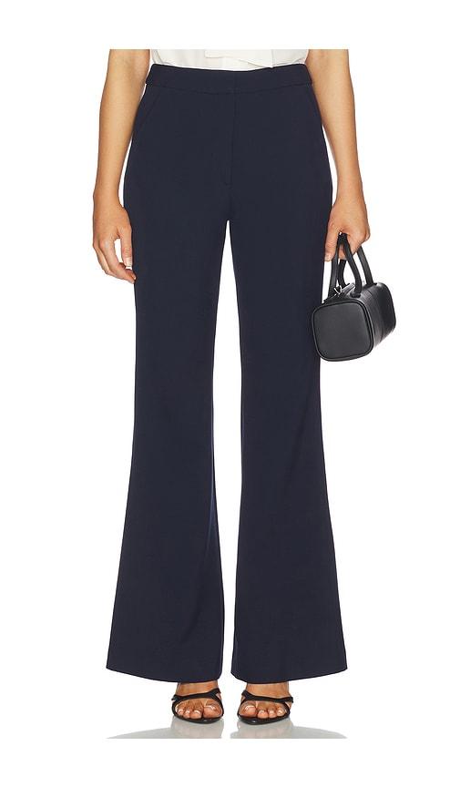 veronica beard arden pant in navy.