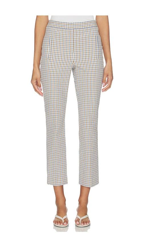 veronica beard arte pant in brown.