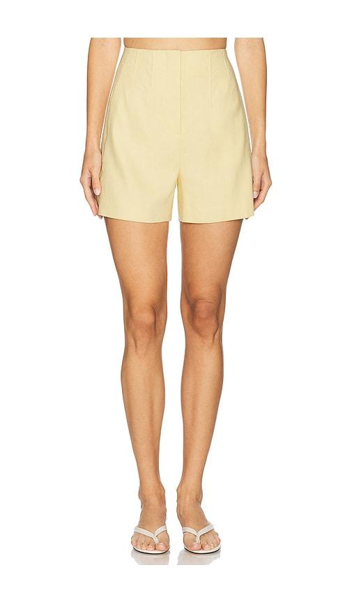 veronica beard brit short in lemon.