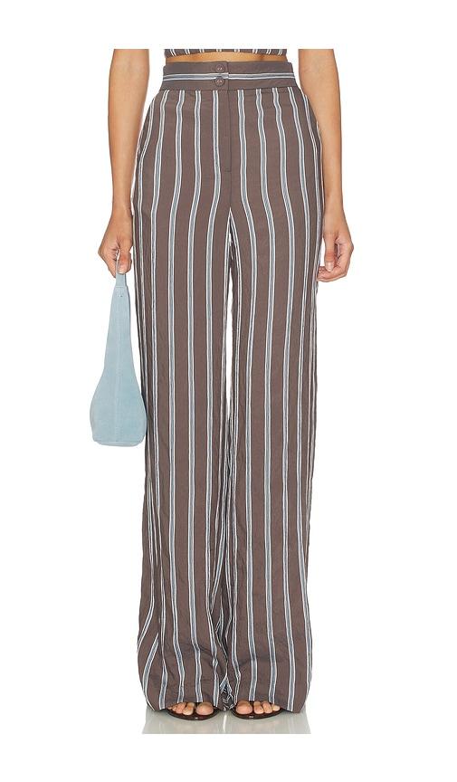 veronica beard carraway pant in chocolate.