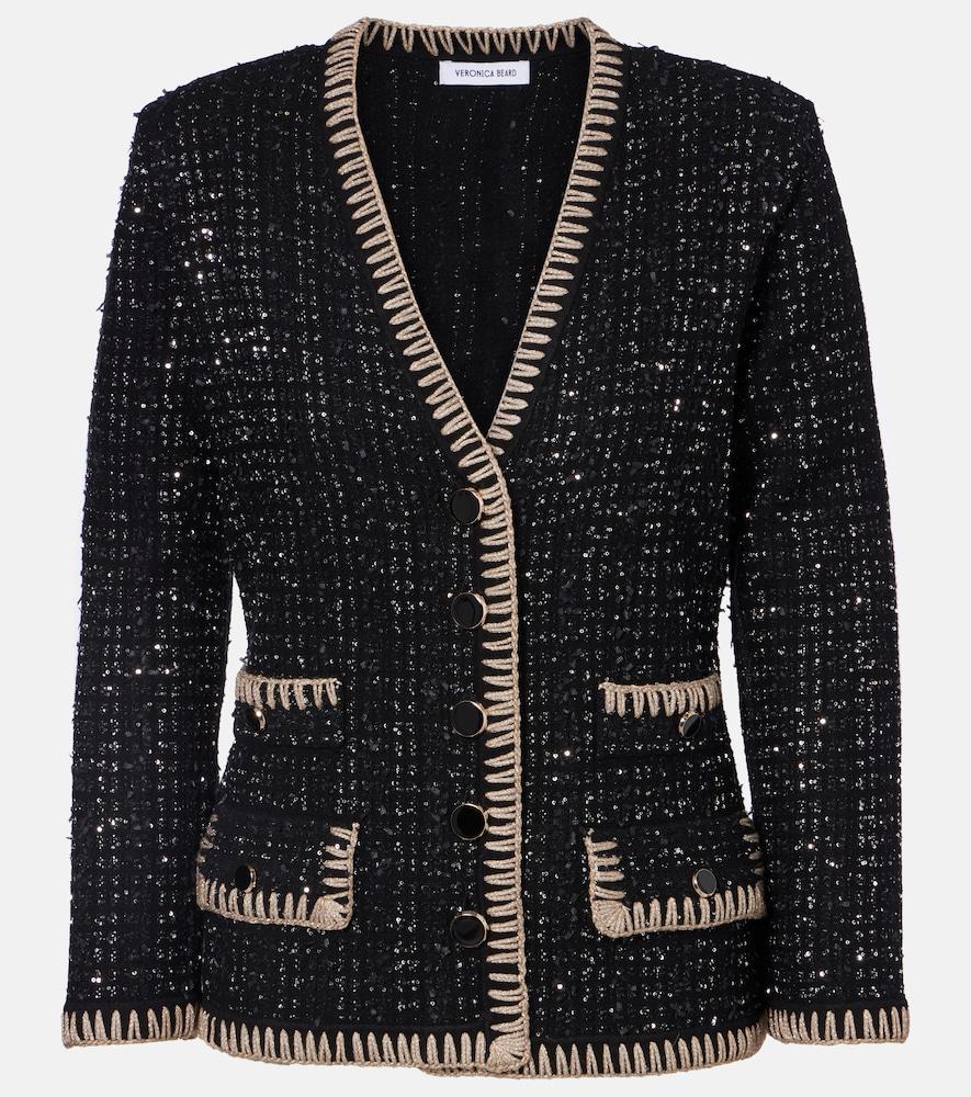 veronica beard ceriani tweed cardigan
