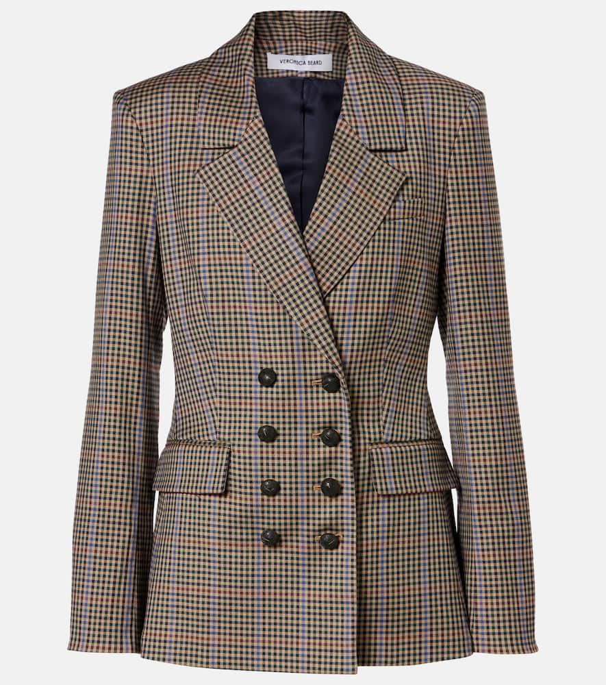 veronica beard claude checked blazer