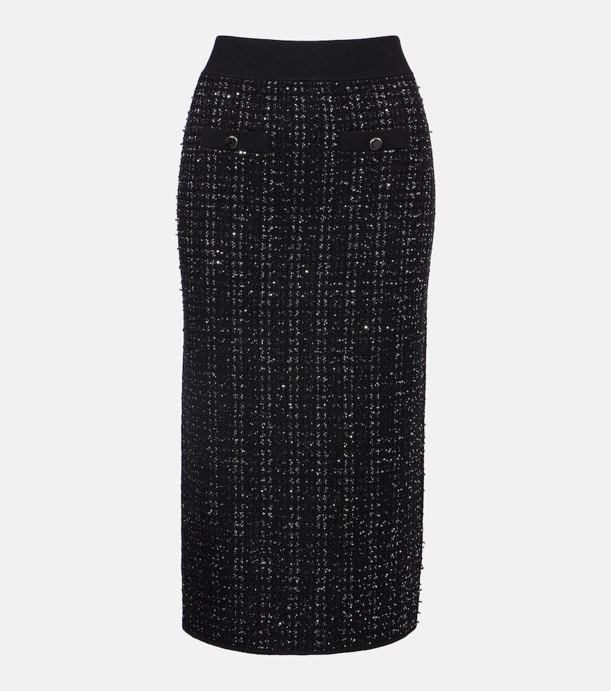 veronica beard corbin tweed midi skirt