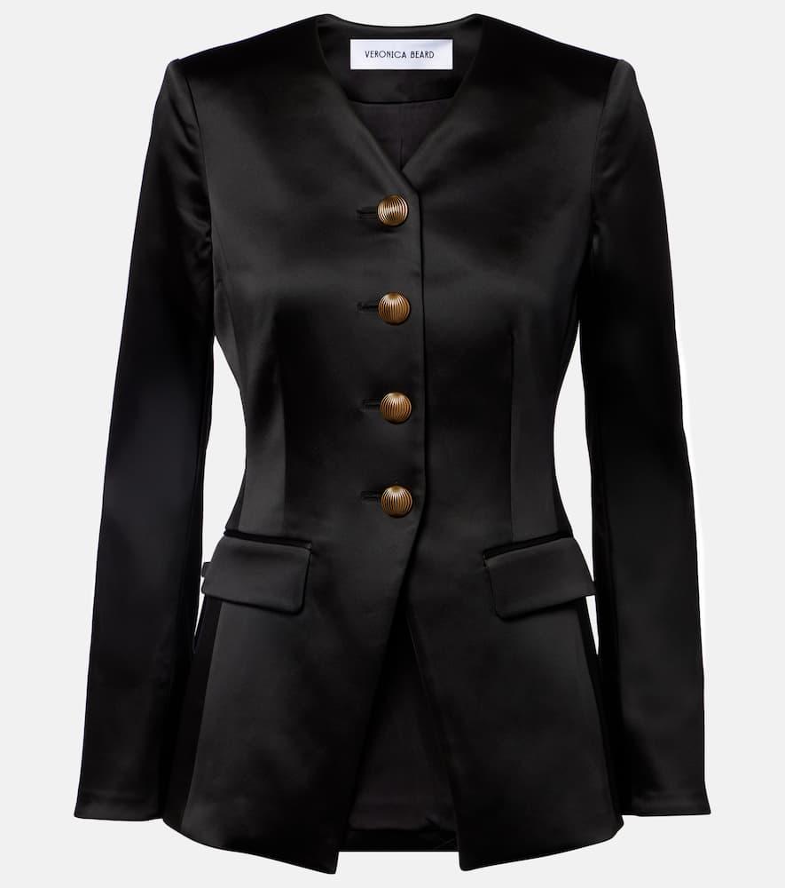 veronica beard cynthia satin blazer