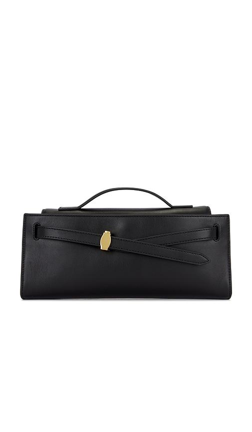 veronica beard dash clutch in black.