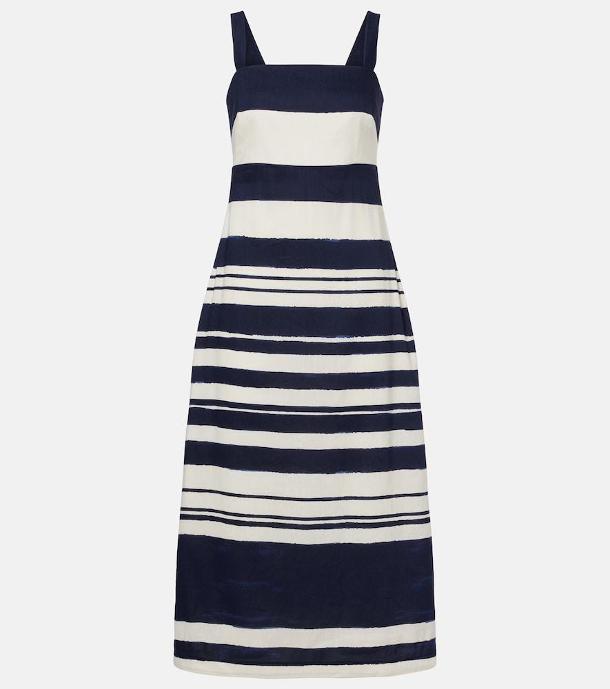 veronica beard ella striped linen