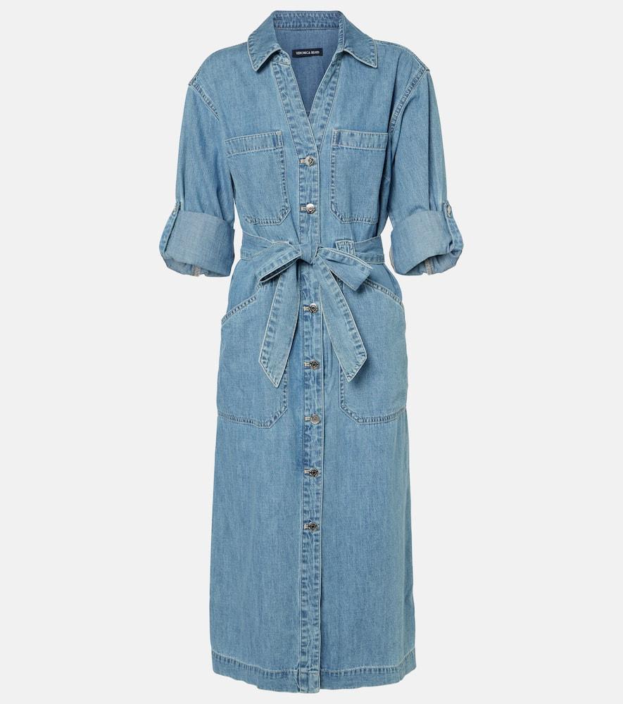 veronica beard evelyn denim shirt dress