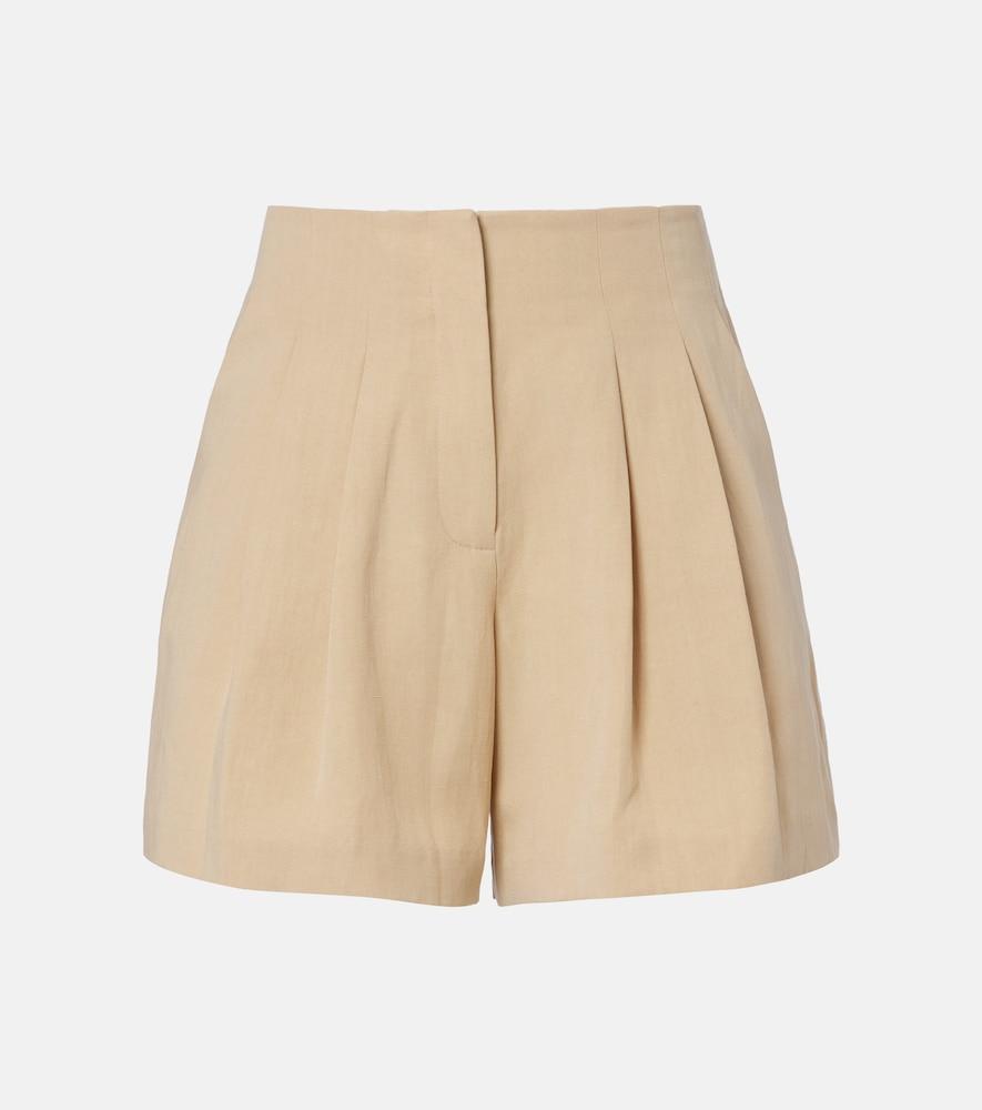 veronica beard gables pleated shorts